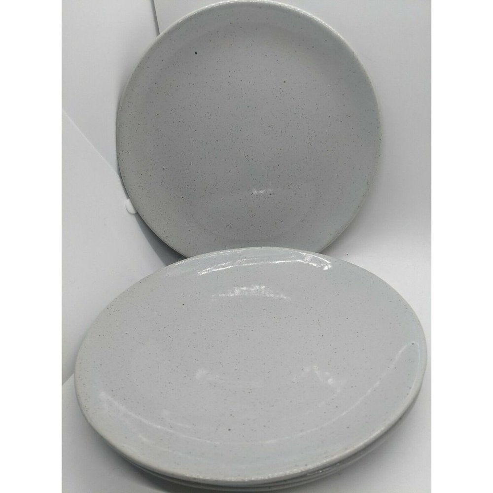 Crate And Barrel Salad Plates Aaron Probyn- Speckled Stoneware- Set of 4
